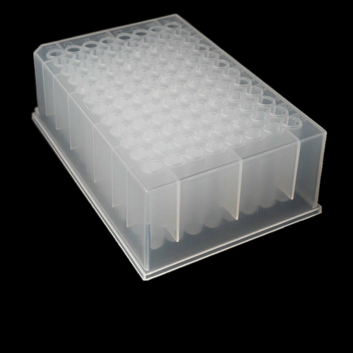1.2ml 96 round well U bottom - Rimmed deep well plate- 1 case/ 10 bags of 5pcs main product photo