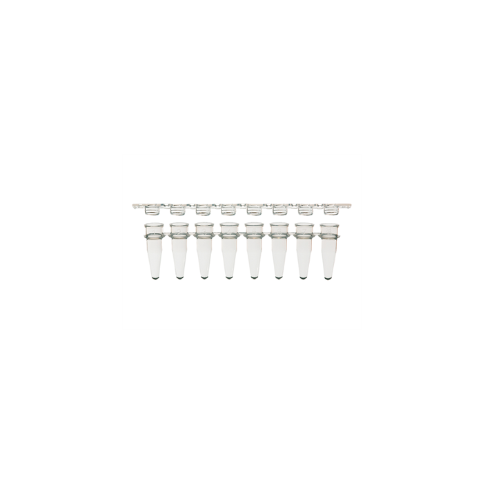 Combo Pack 8-Strip PCR Tubes & Flat Caps, Clear- 1250pcs per case main product photo