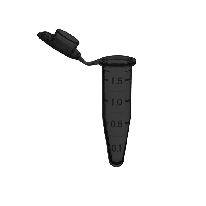 BaaySCI Micro Centrifuge Tubes - Microtube, 1.5mL Sterile, Black main product photo