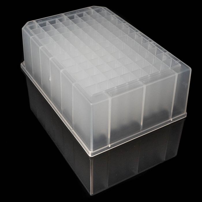Irish Life Sciences 2.0 ml 96 Square Well Pyramid Bottom (for Seed Genomics) main product photo