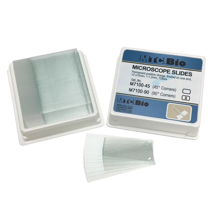 BaaySCI Microscope Slides - Microslides, positive, 90° main product photo