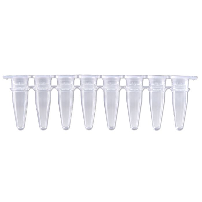 BaaySCI PCR Strip Tubes - 0.2mL PCR Strips, separate flat caps main product photo