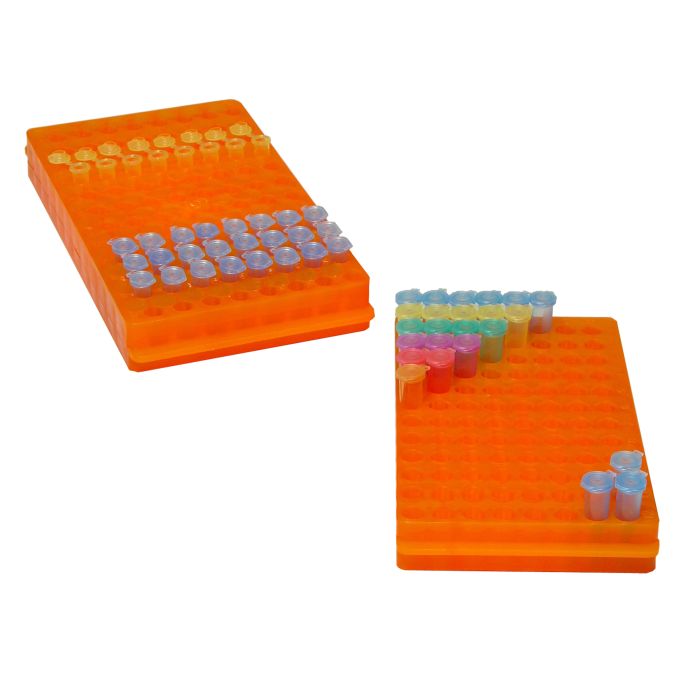 BaaySCI Tube Rack - Reversible 0.5 - 2.0mL 96 well rack main product photo