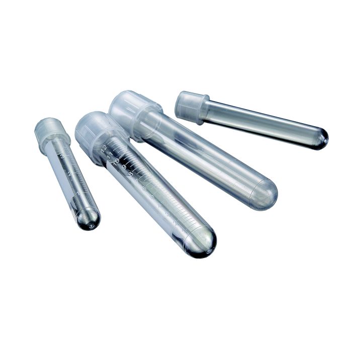 BaaySCI Culture Tubes - Tube, 5mL, 12 x 75mm PS w/cap, 25/bag main product photo