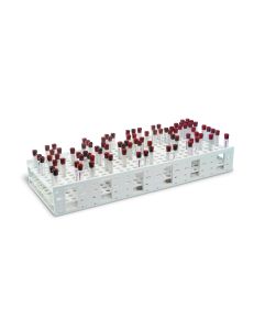 Mega Racks® Tube Rack Double for 13-16mm Tubes, White