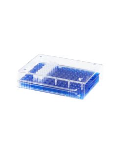Low Temp PCR Rack, 96 well, Blue