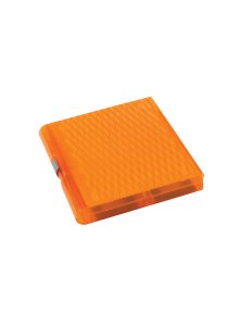 Premium Plus Slide Box, 100 place, translucent orange, pk5