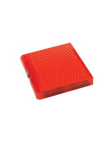 Premium Plus Slide Box, 100 place, translucent red, pk5