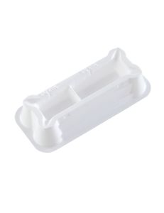 Reagent Reservoir, 25ml Dual, Sterile, single wrap, polystyrene