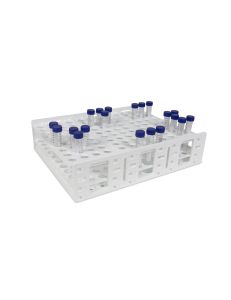 Mega Racks® Tube Rack for 16-20mm Tubes, White