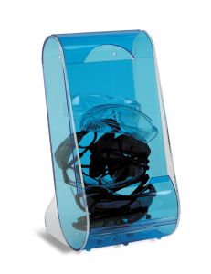 Clearly Safe® Acrylic Eyeglass Dispenser Counter or Wall Mount, Blue