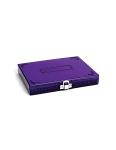 Microscope Slide Box Polycarbonate 100-Place, Purple