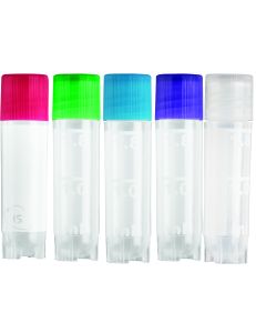 Cryogenic Vial 2.0mL assorted Color Lids, Assorted