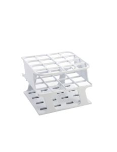 OneRack® Tube Rack Half POM 25mm 16-Place, White