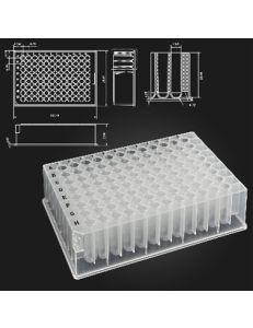 BaaySCI OptiWell™ DeepWell Plates - 2.2ml Deep Well Plate 96sq 41.9mm U