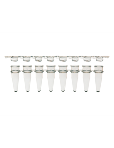 Combo Pack 8-Strip PCR Tubes & Flat Caps, Clear- 1250pcs per case