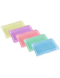 96-Well PCR Plate semi-skirted (ABI-style) with flat top, Clear- 100pcs per case