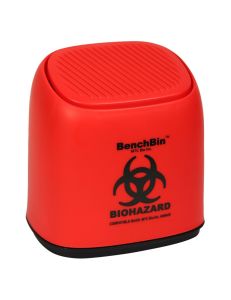 BenchBin™ Starter Kit, includes BenchBin and 400 red 8.5 x 11" autoclave/ biohazard bags