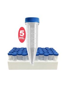 BaaySCI 5mL MacroTubes® - 5mL ScrewCap MacroTube®, Sterile- 1 case/ 50 racks of 10 tubes