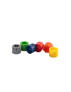 Micronic Screw caps (external thread)-orange