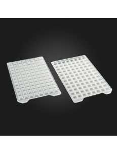 BaaySCI OptiWell™ Sealing Mats for DW Plates - 96sq Sealing Mat, Ø8.4mm, -  open, str