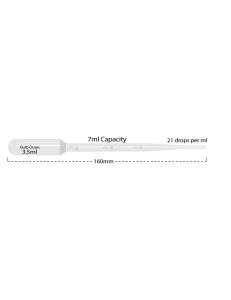 BaaySCI Transfer Pipettes - 7ml Graduated to 3ml Large Bulb, Bulk