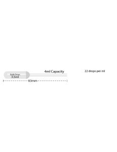 BaaySCI Transfer Pipettes - 4ml Capacity, Short Stem, 20/pk